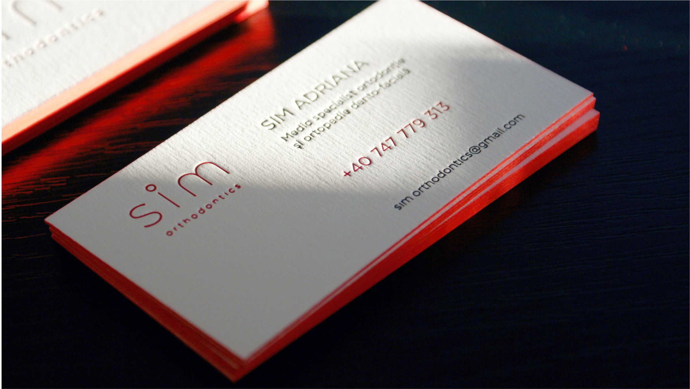 Letterpress luxury business cards