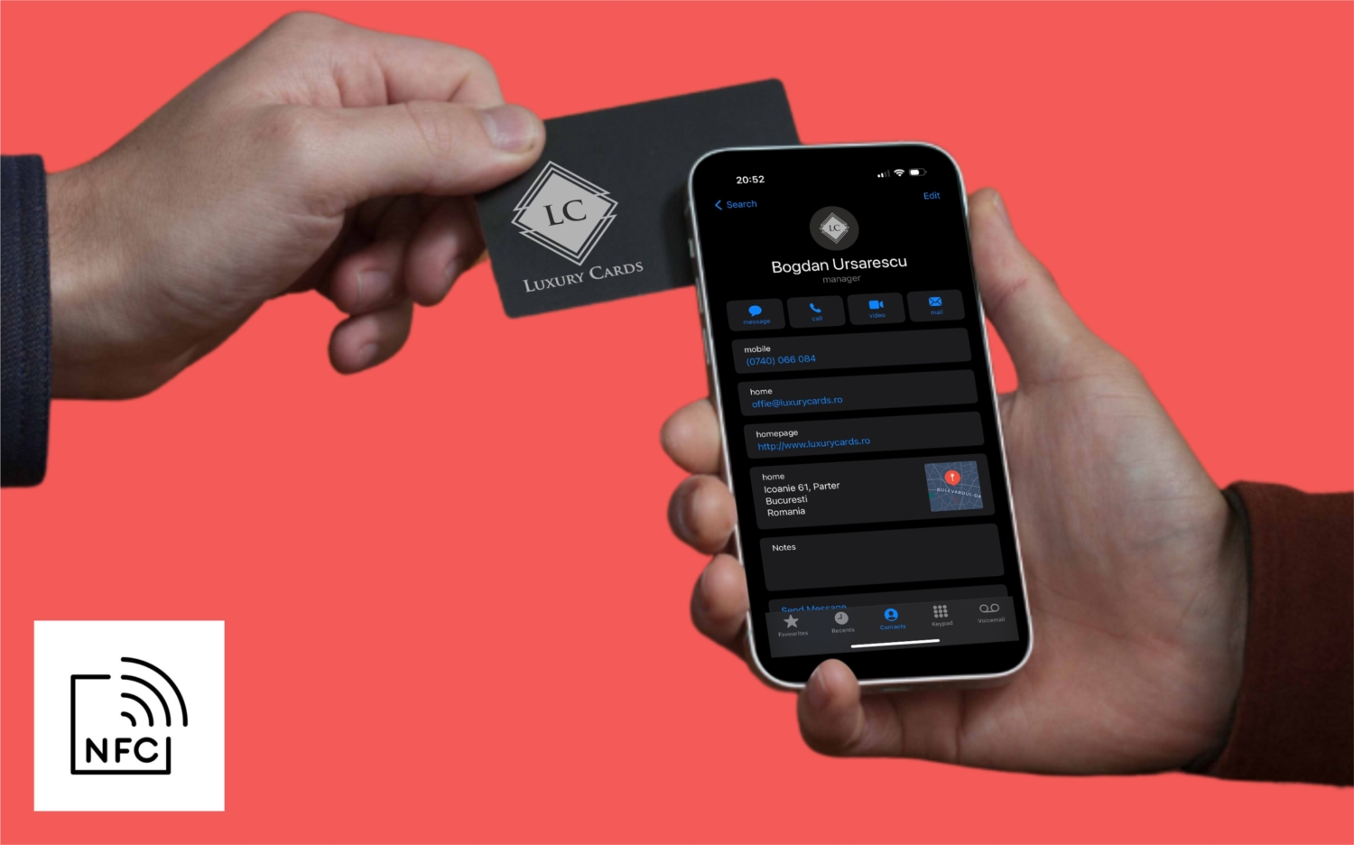 Premium NFC luxury cards London