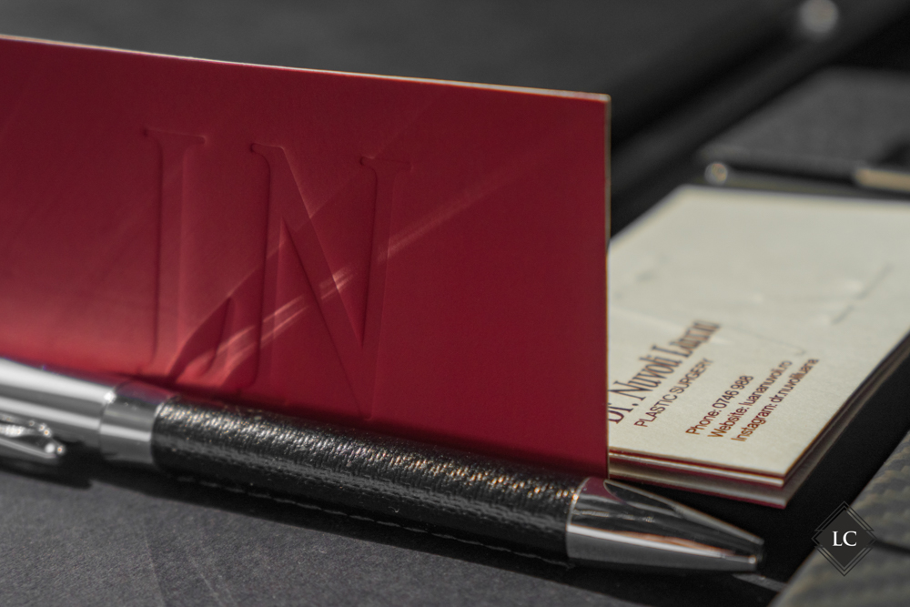 Luxury business cards London deboss 2