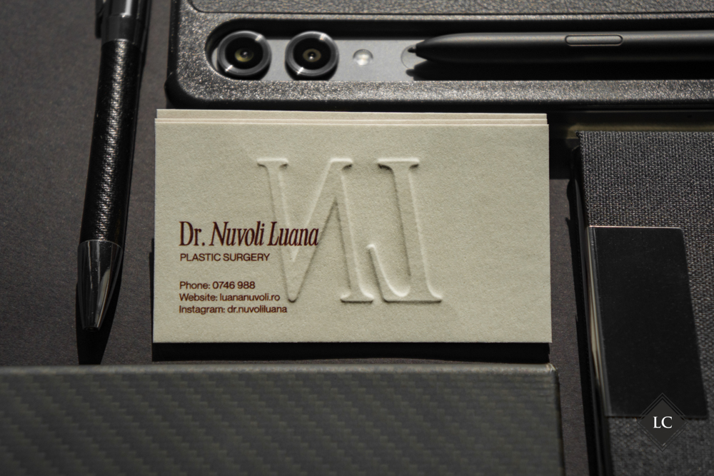 Premium business cards London deboss 4