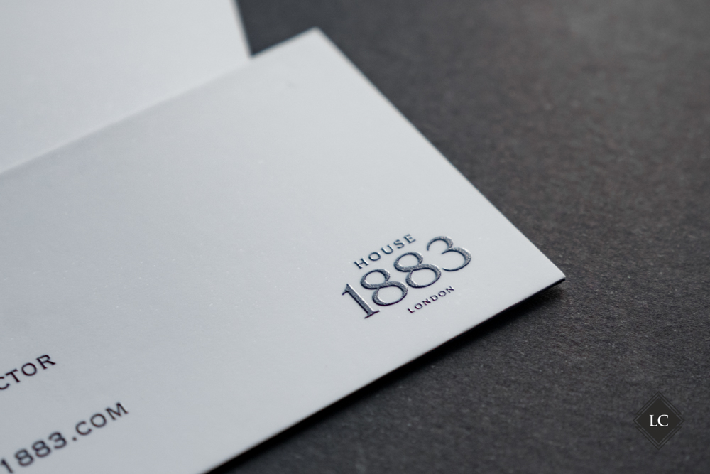Elegant premium business cards raised print