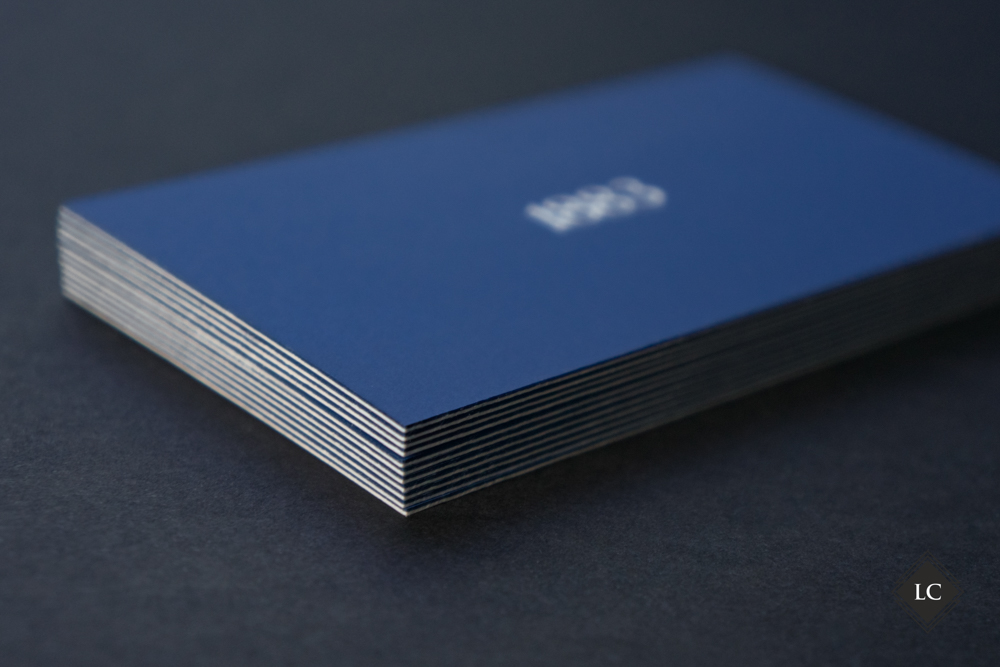 Multilayer raised printed luxury business cards