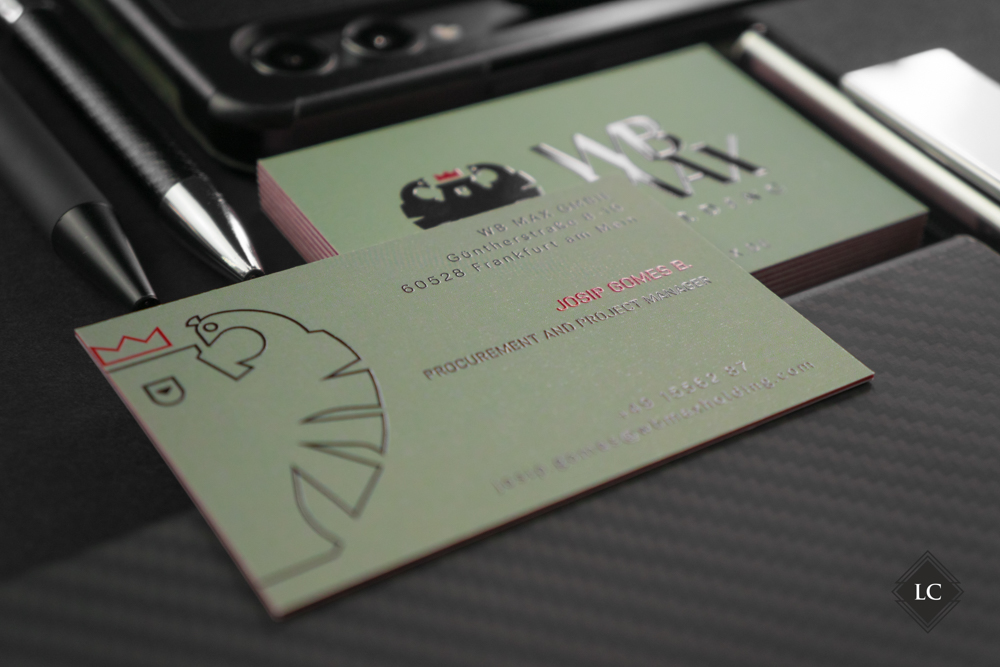 Premium luxury business cards triple-layer