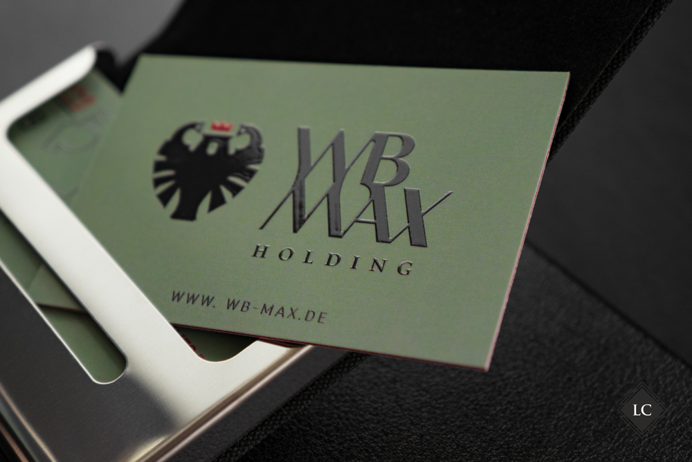 Triple-layer luxury business cards raised UV print